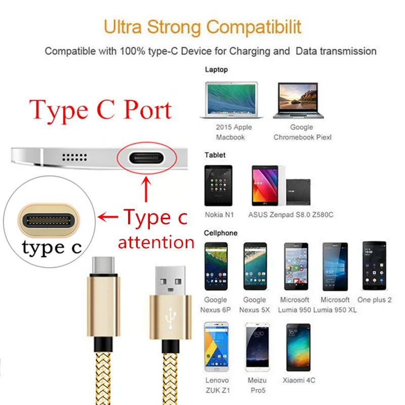 Кабель usb type-C для xiaomi redmi note 7 USB-C, кабель type-C для быстрой зарядки для samsung Galaxy S10 S9 S8 A8 A7