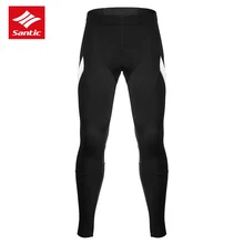 Santic Outdoor мужские уличные штаны для велоспорта зимние ветрозащитные дышащие брюки с мягкой подушкой для верховой езды спортивная одежда для походов