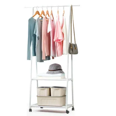 Съемная подвесная вешалка для одежды, сушилка для спальни, многофункциональная напольная стойка для пальто, креативная стойка для одежды, домашняя мебель - Цвет: white