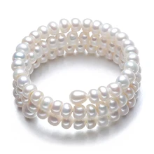 ZHBORUINI Шарм-браслет с жемчугом, ювелирное изделие, многорядный браслет, натуральный пресноводный жемчуг, браслет для женщин, свадебный банкет, подарок