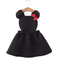 Милое маскарадное платье на бретелях с Минни Маус для маленьких девочек; Детские вечерние платья для дней рождения; сезон весна-лето; vestidos
