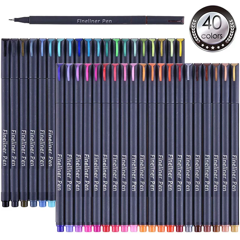 

0.4Mm Fineliner Felt Tip Pen Liner Painting Pen Design Professional Liner Watercolor Sketch Art Marker Drawing Liner