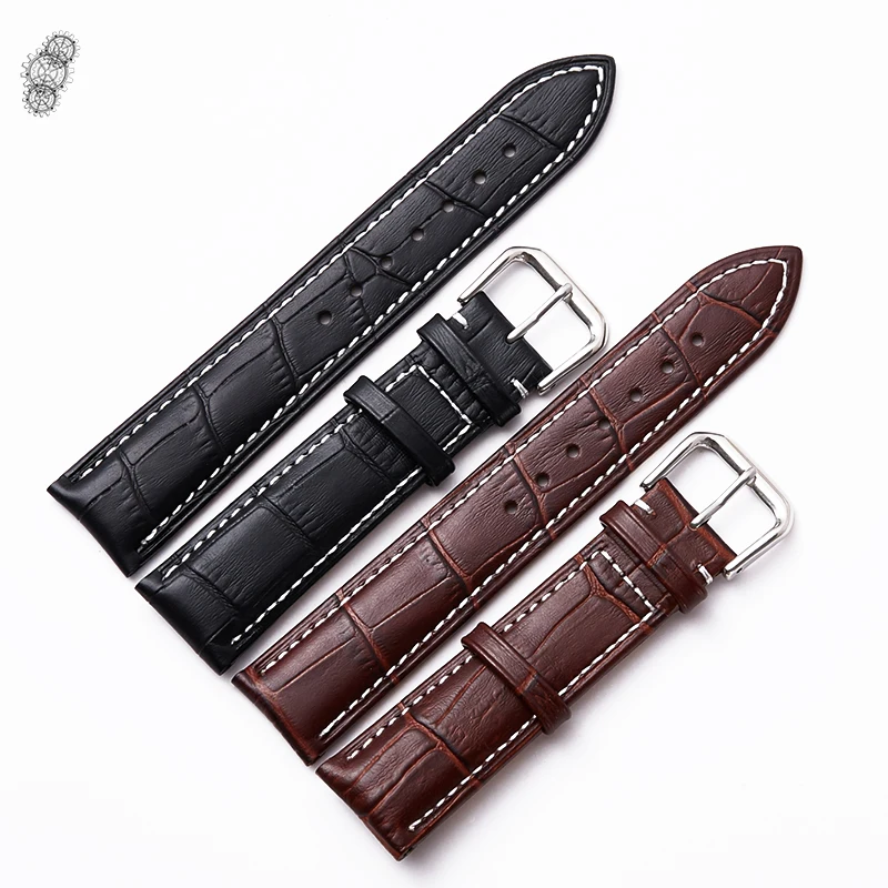 Ремешок для часов 14 мм 16 18 19 20 21 22 24 ремешок из натуральной кожи Tissot Seiko
