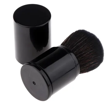 

Retractable Kabuki Travel Foundation Brush for Blush, Bronzer & Powder Black