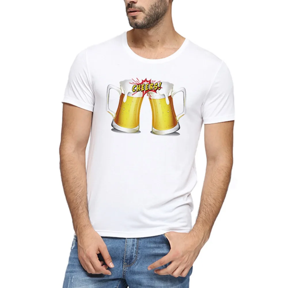 Oktoberfest купальный костюм для мужчин с принтом Повседневная модная пляжная футболка для мужчин Удобная рубашка с короткими рукавами 30J22