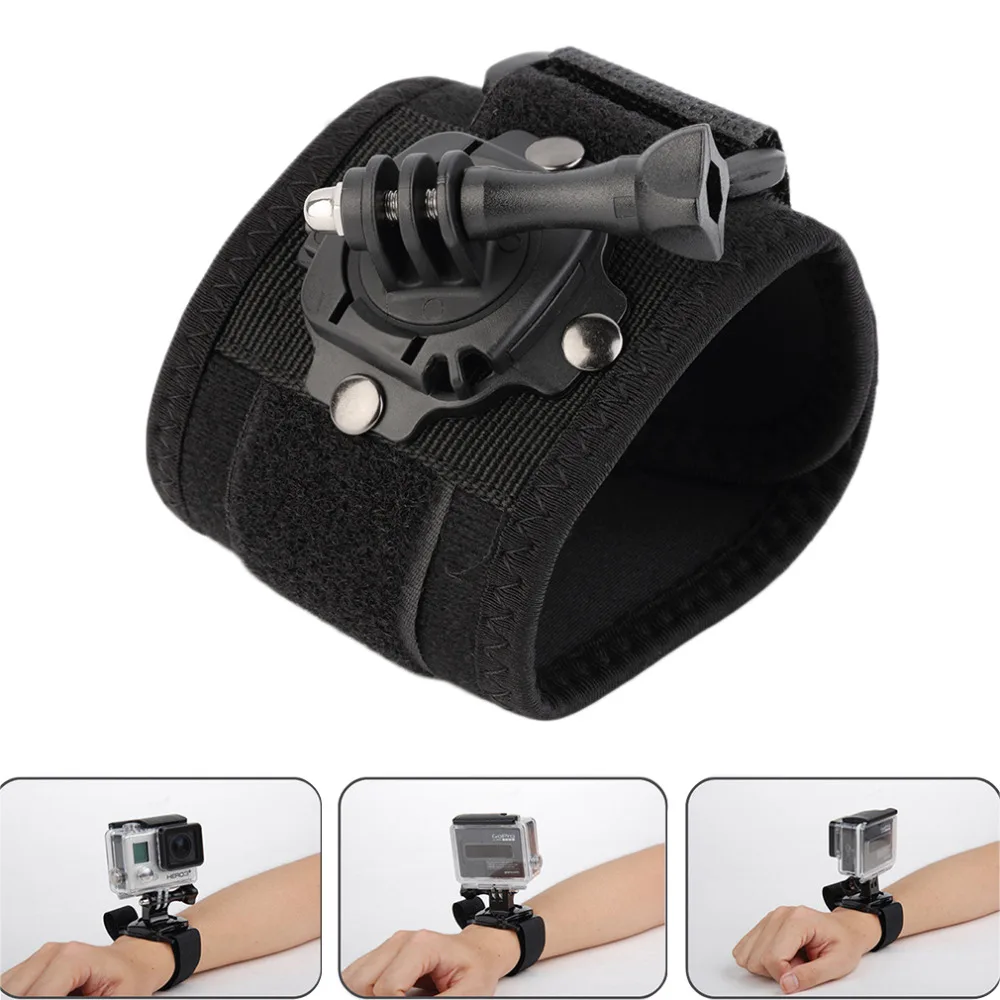 Gopro Accessories 360 Degree Rotating Wrist Hand Strap Band Tripod