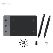 Профессиональный графический планшет Huion H420 " x 2,23" с цифровой графикой, 3 Экспресс-клавиши+ 2 цифровых ручки+ 14 Перьев