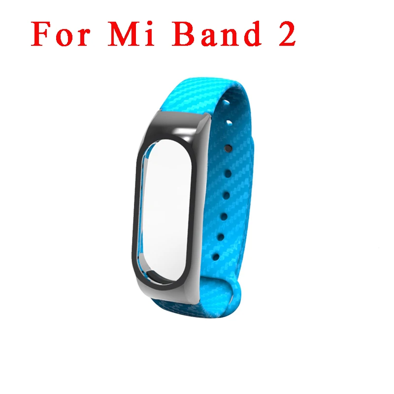 HANGRUI mi Band 3 4 ремешок для Xiaomi mi band 2 силиконовый ремешок умный Браслет mi band 3 4 аксессуары сменный спортивный браслет - Цвет: blue mi band 2