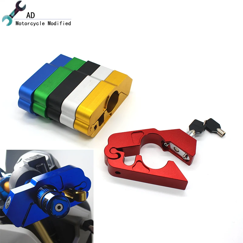 

For Honda Piaggio Vespa Scooter Handlebar Lock Brake Clutch Security Safety Moto Theft Protection Locks Motorcycle Accessories *