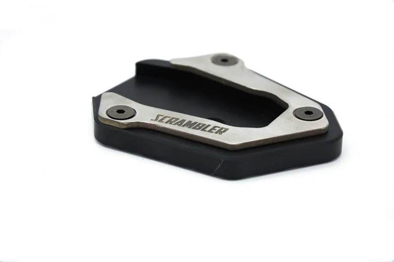 MOTO4U-CNC-Side-Kickstand-Stand-Extension-Plate-For-Ducati-Scrambler-with-logo (1)_