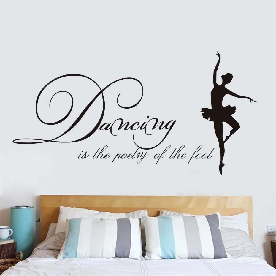 Виниловые наклейки на стены dancis Is The poetics Of Foot современные балетные для гостиной