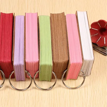

FangNymph 100 Pages Empty Page Blank Kraft Paper Notepad Word Study Card Portable Memo Pad Loose Leaf Notes DIY Notepad