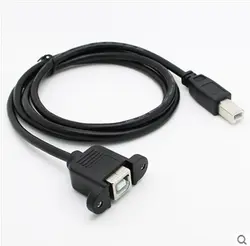 USB-B удлинитель для порта печати с винтовым отверстием может быть закреплен USB удлинитель для печати мужской, Женский 1,5 метров