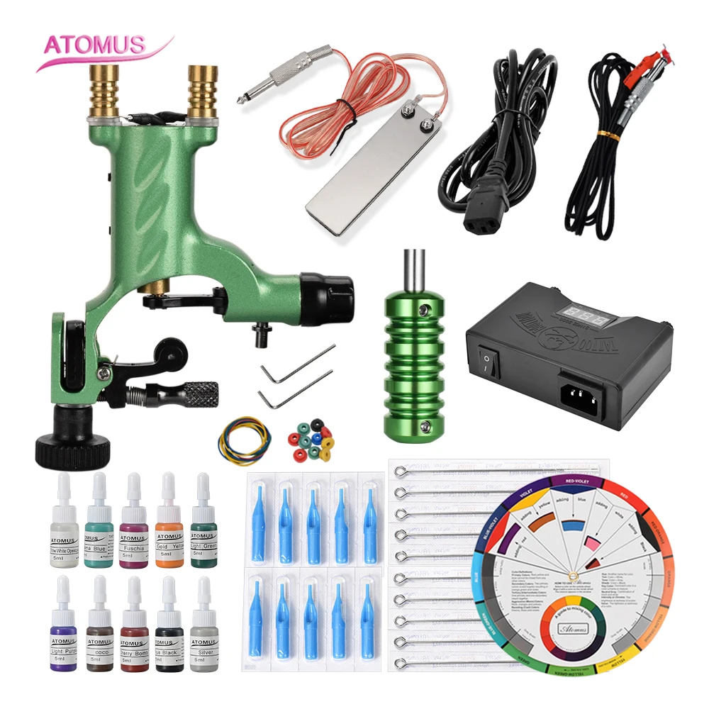 

Rotary Tattoo Machine Cartridge Supply Complete Tattoo Kits Professional Gun Machines Pen Set Supply Tattoo Pen Professionalet