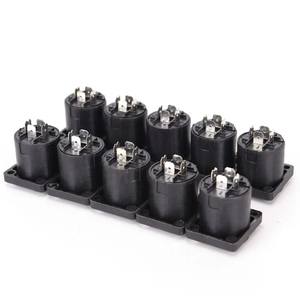 10Pcsset 4 Pin Speakon Female Jack Socket Compatible Audio Cable Panel Chassis Connector For Amplifier huismerk kopen in de aanbieding 10Pcsset 4 Pin Speakon Female Jack Socket Compatible Audio Cable Panel Chassis Connector For Amplifier huismerk kopen in de aanbieding