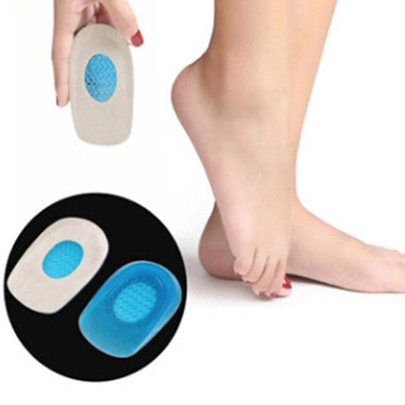 New Gel Shoe Cushion Heel Insole Foot Massage Heel Pain Relief Silicone Pad Gift Men and Women