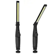 Вращающийся COB ручной плавный Регулируемый складной рабочий светильник USB Перезаряжаемый ночной Светильник s лампа портативный Рабочий светильник-вспышка