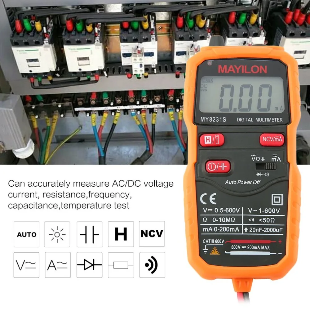 MAYILON MY8231S Smart Pocket Digital Multimeter NCV Test Multimeter