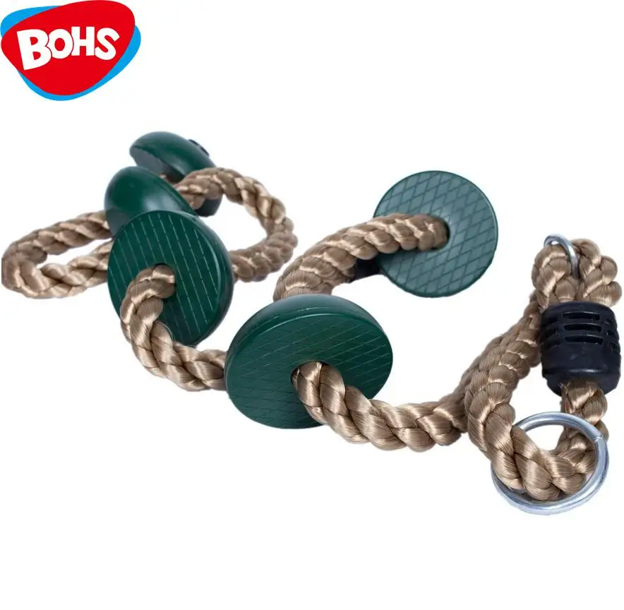 Us 30 9 Bohs Kids Green Disc Climbing Rope Ladder Swing Set Tree House Accessories Sturdy Nylon Child Outdoor Sports In Toy Swings From Toys