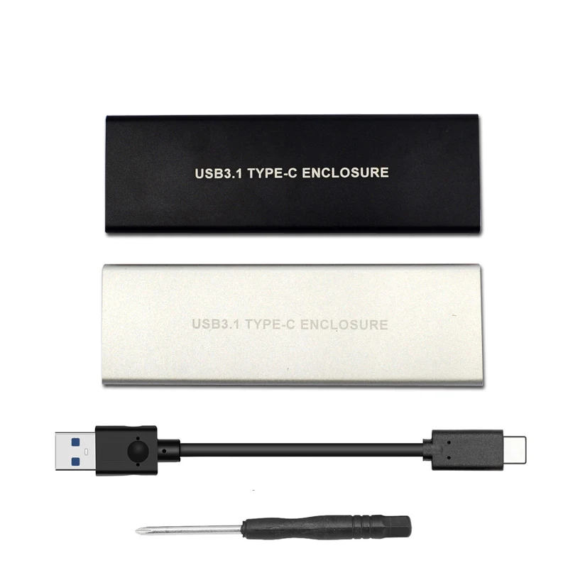 

M key NVME PCIE M.2 SSD HDD Enclosure USB3.1 Type-c to PCI-e 3.0 4x NGFF 2280 External Mobile Box for Intel 600P/Samsung 970 EVO
