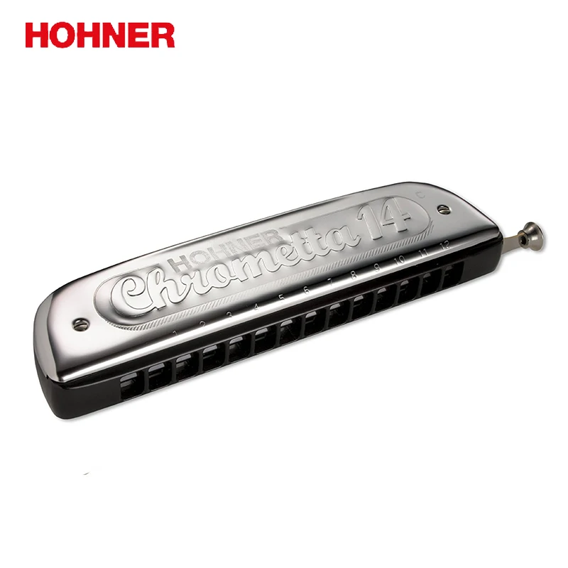 Hohner 257 14 отверстий Хроматическая арфа Chrometta Губная гармошка Клавиша C Major|Губная