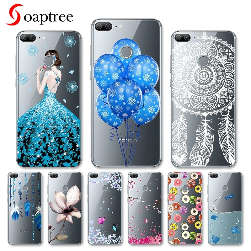 

Case For Huawei Honor 9 Lite 8 7X 6X 6A Honor 6C Pro Case For Huawei Mate SE Cover Transparent Painted Silicone Soft TPU Cases