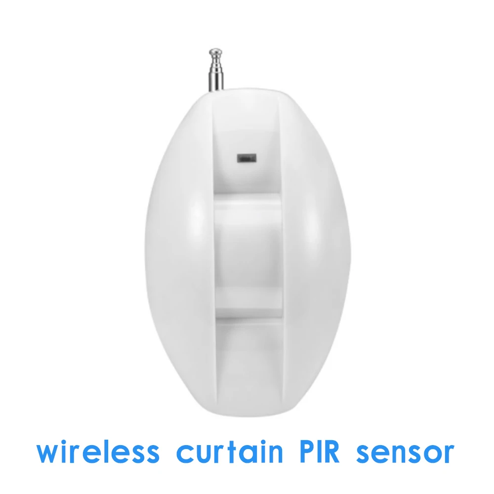

Wireless Curtain PIR Motion Alarm 433mhz Security Protector Indoor wall-mounted Infrared Detector GSM alarm system accessories