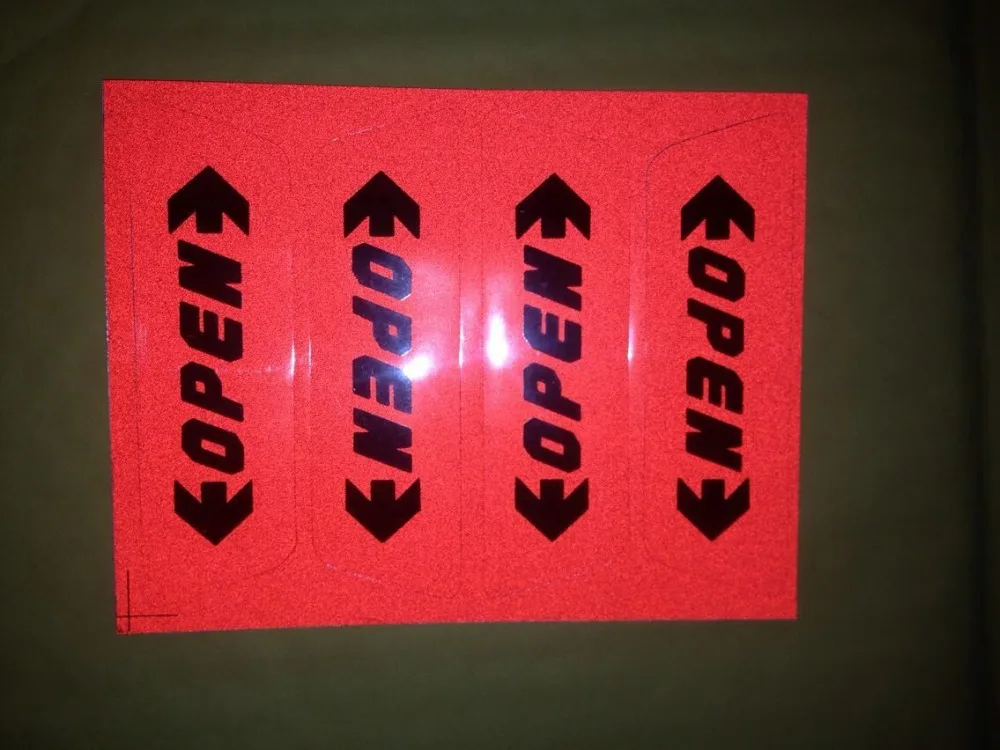 

4pcs/pack door open warning caution reflective sticker Car stickers on door for safe driving for FORD FOCUS 2 focus 3 Mondeo ST