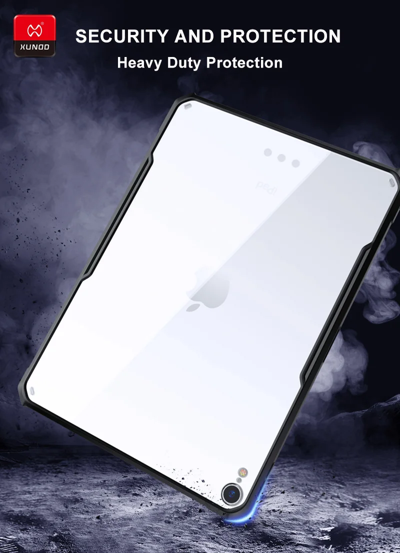 Роскошный противоударный Прозрачный чехол для нового iPad Pro 10,2 11 9,7 10,5 дюймов mini45 Air 2 3 планшет логотип силиконовый 360 Защитный чехол s