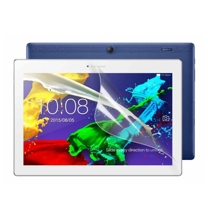 

2Pcs Glossy Clear Foil Screen Protector Film for Lenovo Tab2 Tab 2 A10 70 A10-70 A10-70F A10-70L A10-70LC + Screen Clean