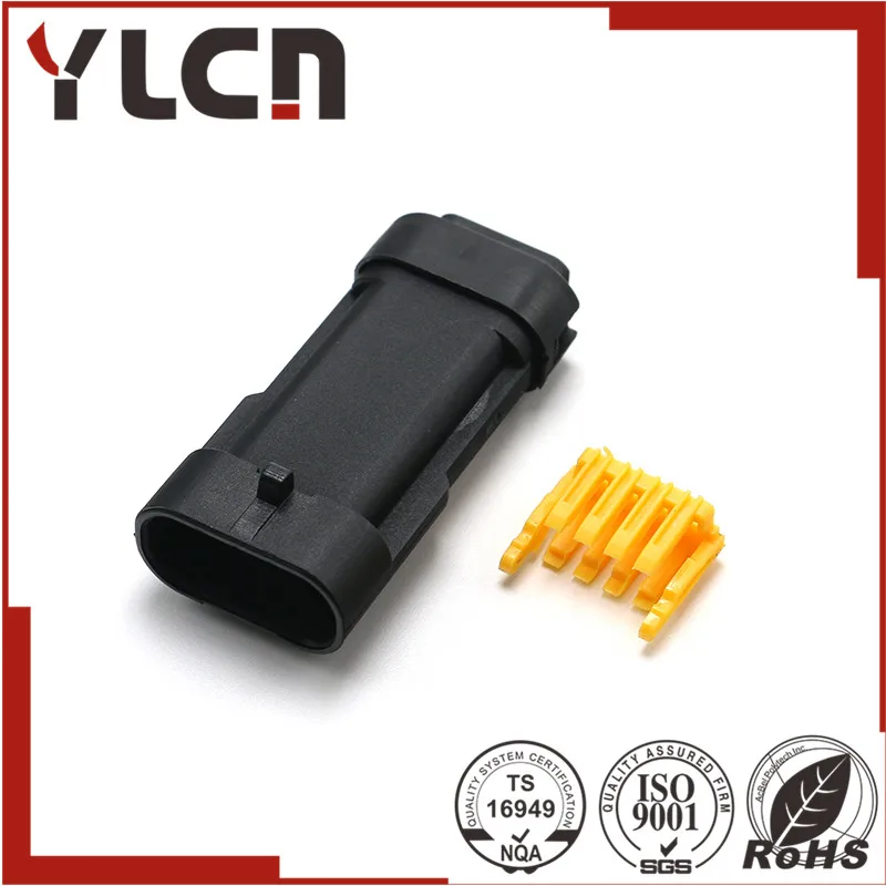 

Free Shipping 5 Sets Car Waterproof 4 Pin Electrical Wire Connector Plug AWG Car Motorcycle