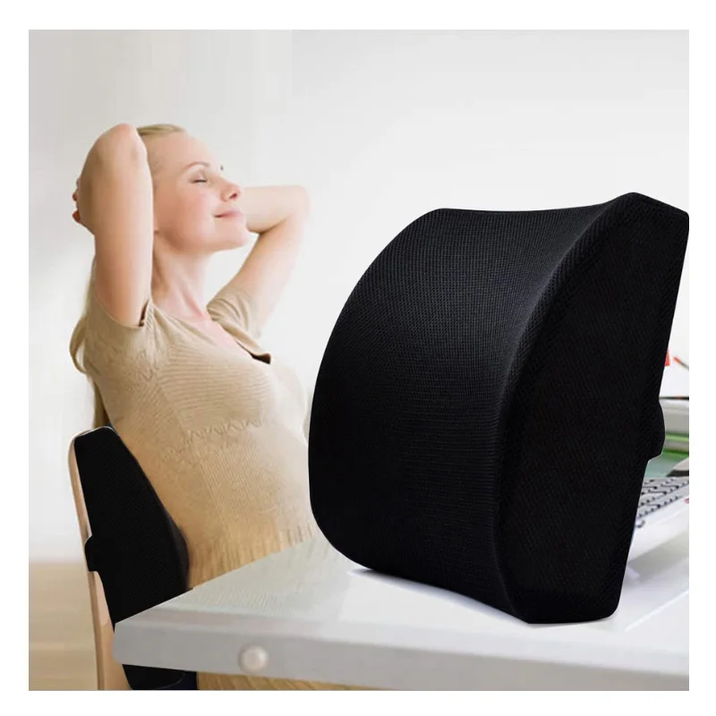 ذاكرة رغوة كرسي داعم للفقرات القطنية وسادة الظهر الأسود مع 3D شبكة غطاء متوازن الحزم مصممة ل كرسي مكتب سيارة مقعد كرسي ذاكرة رغوة كرسي داعم للفقرات القطنية وسادة الظهر الأسود مع 3D شبكة غطاء متوازن الحزم مصممة ل كرسي مكتب سيارة مقعد كرسي