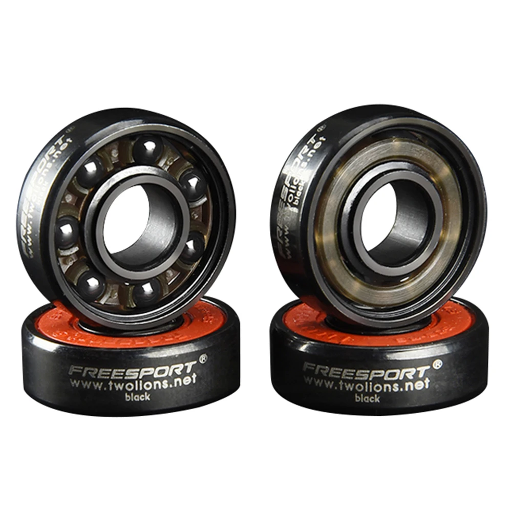 FreeSport 608 الهجين أسود السيراميك محامل 7 الخرز ABEC9 عالية Rev Rodamientos ل سكيت Longboard مضمنة تزلج HandSpinner