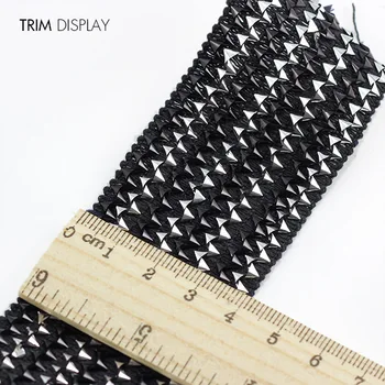 

Lace Fabric Black Silver Elastic Stretch Ribbon Trim Applique Venise 40mm Decorated Craft Sewing Supplies for Belt 30yards/T892