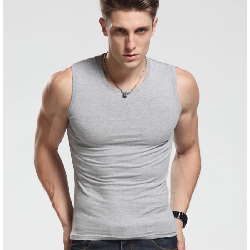 men vest top
