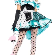 Vocole Алиса в стране чудес костюм Алисы на Хэллоуин карнавальный маскарадный костюм