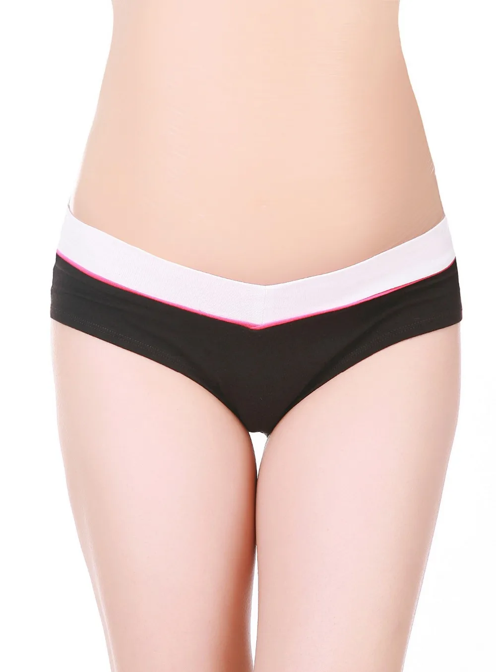 ATTRACO Pregnant Women's Underwear Panties Hipster Briefs Cotton Soft Solid Mid Waist Cozy Retro High Quality Cute