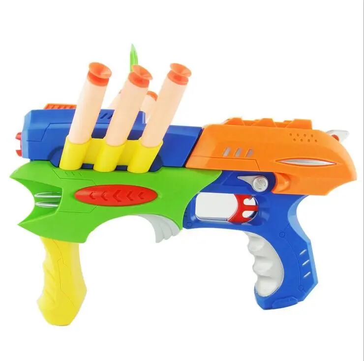 Специальный Круто! Мягкий пистолет мальчиков Игрушки для детей длинные полигоне пули головоломки деформации игрушечный пистолет#63