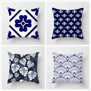 

Fuwatacchi Geometric Lantern Fan Pillow Cover Classical Court Style Cushion Cover Home Sofa Decoration Printed Pillowcases 2019