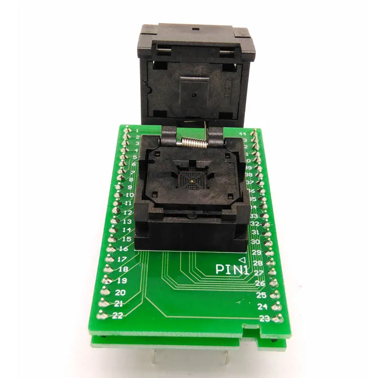 QFN44 MLF44 WLCSP44 to DIP44 Double-Board Programming Socket IC550-0444-010-G Pitch 0.5mm IC Size 7X7mm Adapter SMT Test Socket QFN44 MLF44 WLCSP44 to DIP44 Double-Board Programming Socket IC550-0444-010-G Pitch 0.5mm IC Size 7X7mm Adapter SMT Test Socket