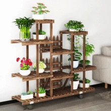 Por Outdoor Plant Rack Lots From Flower Rack Plant Stand Multi Wood Shelves Bonsai Display Shelf Indoor Outdoor Yard Garden Patio