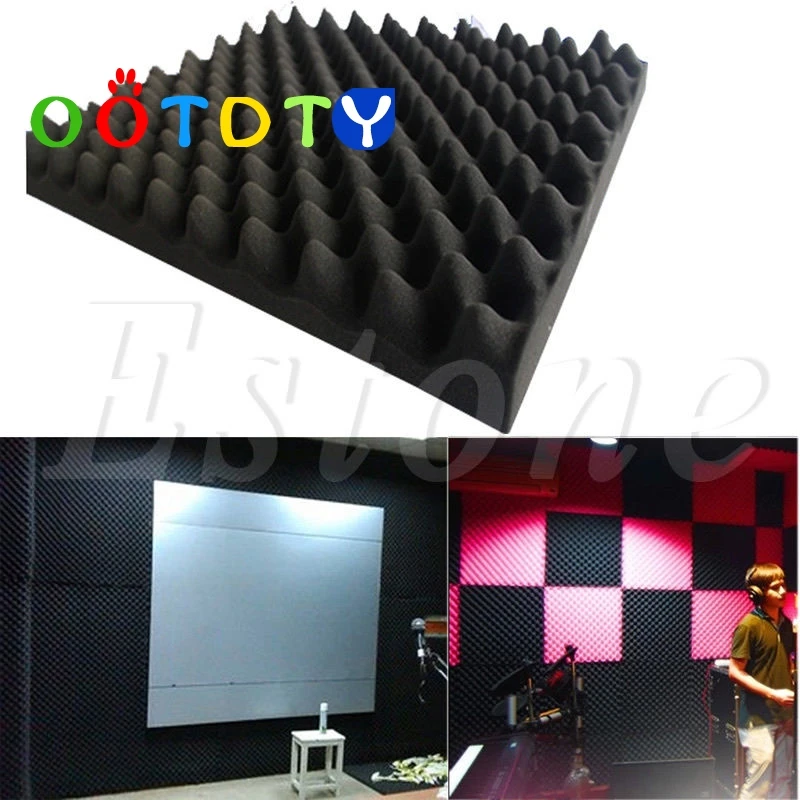 

Soundproof Acoustic Sound Thick Absorption Pyramid Studio Foam Board 50x50x3cm