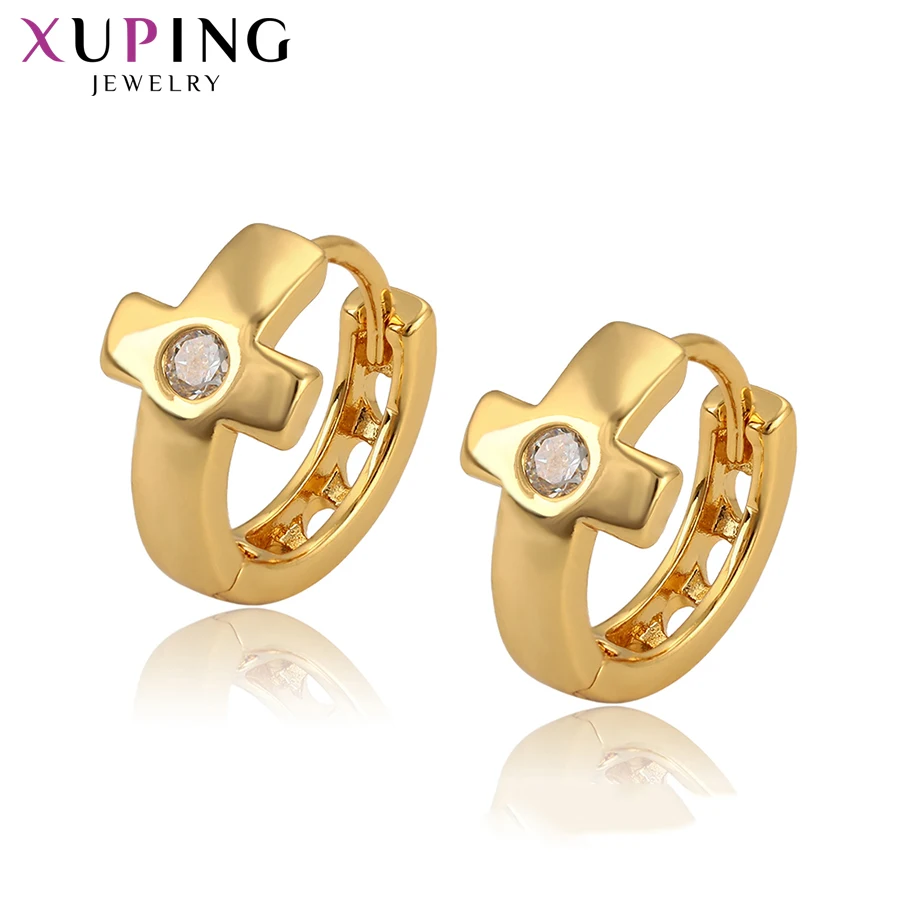 

Xuping Cross Shape Luxury Christmas Gifts Pure Gold Color Plated Romantic Charming Jewelry for Women S126.4-97719