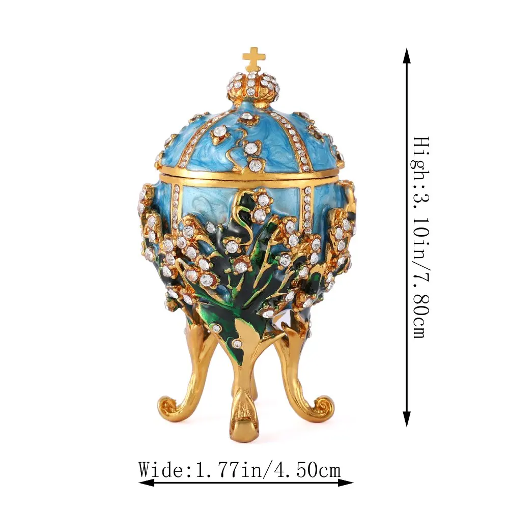 QIFU Новое поступление домашний декор Faberge яйцо 1898 ландыши копия яйца для домашнего декора