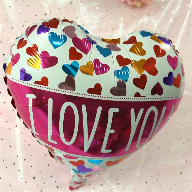 1pc 18inch LOVE Aluminum Foil Balloon Heart-Shaped Ballon Love For Valentine