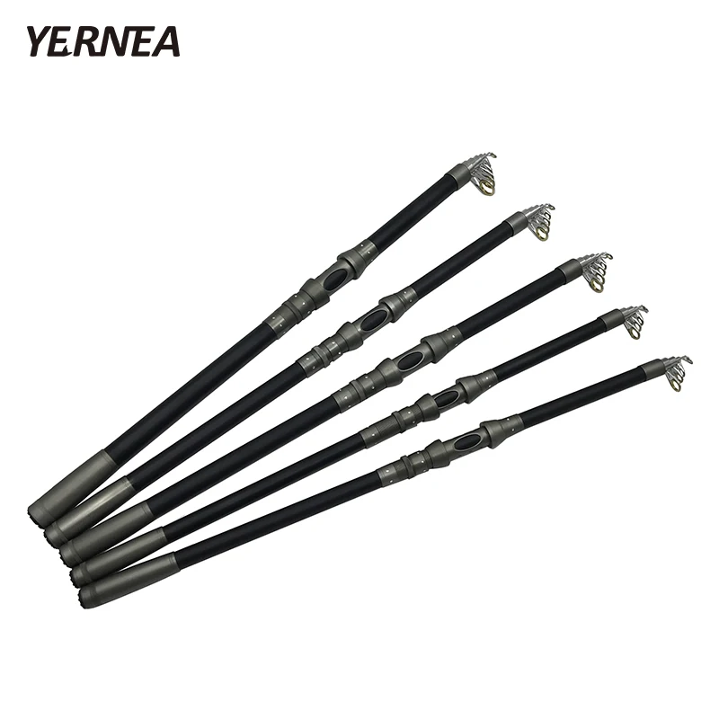 

Yernea Carbon Fiber Telescopic Fishing Rod 2.1M 2.4M 2.7M 3.0M 3.6M High Performance Sea Fishing Rod Spinning Fishing Pole Rod