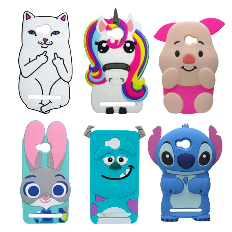 

Cute Cartoon Phone Case For Huawei Y3II Y3 II 2 Back Cover For Huawei Y3 ii 3D Stitch Batman Unicorn Sulley Minions Silicon case