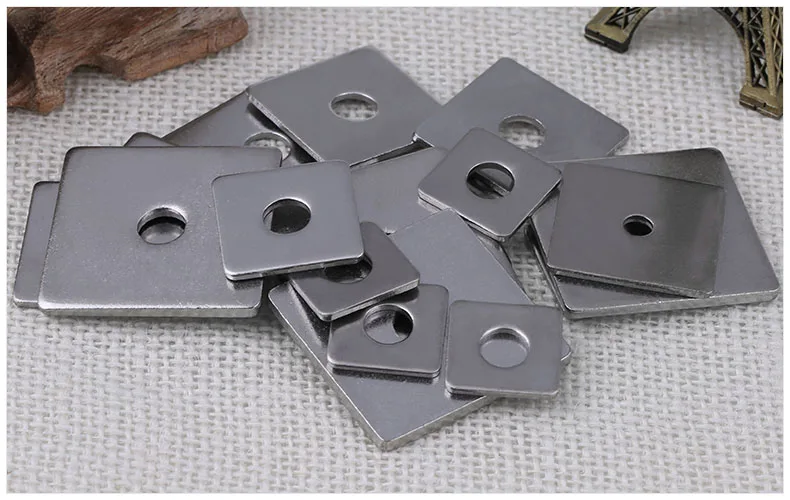 Square Plate Washers Heavy Duty A2 304 Stainless Steel M3M4M5M6M8M10M12M14M16 