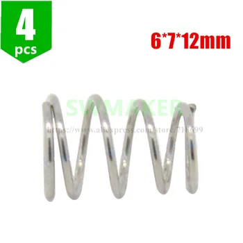 

SWMAKER 4pcs 6*7*12mm heating bed table leveling adjustment spring for Reprap Prusa i3 3D printer