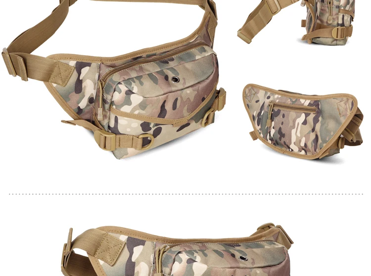 600D waterproof Oxford fabric Climbing Bags Outdoor Military Tactical Waist Pack Molle Camping Hiking Pouch Bag (4)
